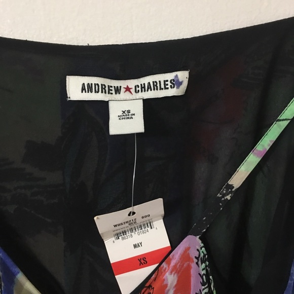 Andrew Charles Red Floral High-low Hem Dress - Picture 7 of 8